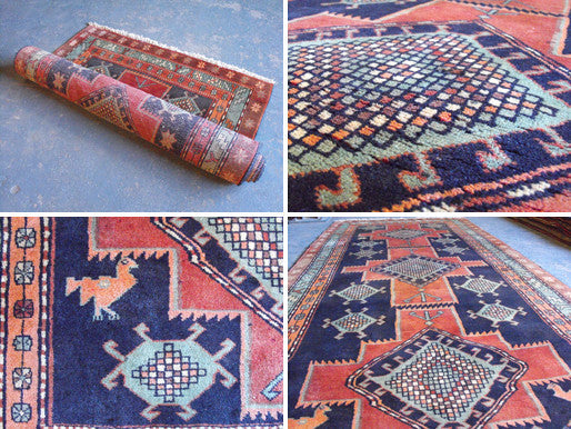 A Cheerful Semi Old Persian Goravan Runner 280cm x 120cm