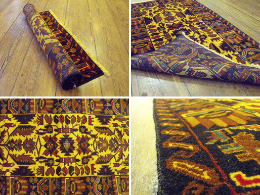A Cheerful Herat Belouche Rug: 136cm x 79cm