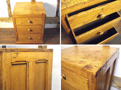 A Compact Victorian Antique Country Pine Chest of Drawers