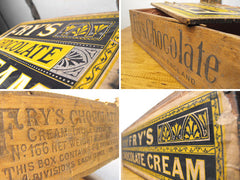 A Decorative Antique Pine J. S. Fry & Sons Chocolate Cream Display Counter Box