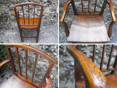 A Good Quality George III Oak Armchair