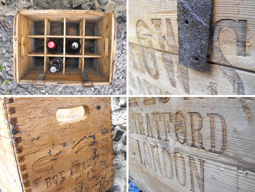 A Fine Early 20thC Vintage Pine Wine Crate; Taplow & Co, Wine & Spirit Merchants