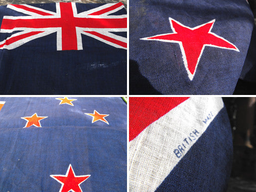A Good Soft Cotton Vintage Printed Flag of New Zealand