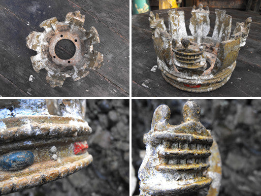 A Fascinating Salvaged Shipwreck Forecastle Relic in the Form of A Ducal Crown; D-Day 1944
