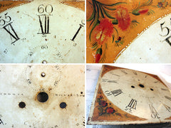 A Fine c.1800 Painted Grandfather Clock Dial by Thomas Richardson of Weaverham