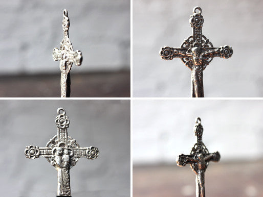 A Beautiful Post Medieval Silver Bifacial Cross Pendant; ex Sir Francis Cook Collection