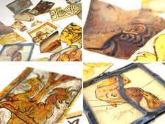 A Beautiful Mixed Group of Medieval Period Stained Glass Fragments; Ex Hardman & Co Collection