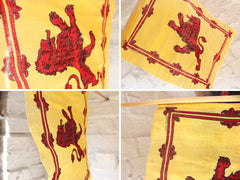 A Good Vintage Handheld Scottish Lion Rampant Flag / Royal Standard of Scotland