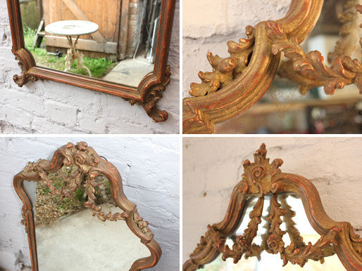 A Decorative Early 20thC Gilt Composition Wall Mirror