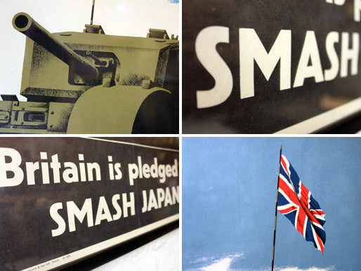 A Fantastic Original c.1940 Vintage WWII Period Poster; Britain is Pledged To Smash Japan