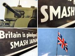 A Fantastic Original c.1940 Vintage WWII Period Poster; Britain is Pledged To Smash Japan