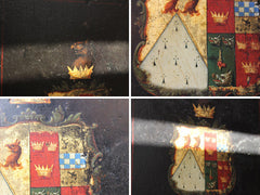 A Fine c.1815 Coach Panel Armorial: The Marital Arms of Lieutenant General Samuel Need & Annie Grant