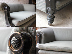 A Fine Quality c.1880 Aesthetic Movement Ebonised Settee
