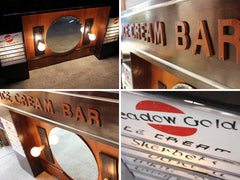 A Fantastic Original c.1930 American Art Deco Ice Cream Parlour Shop Display Fitting