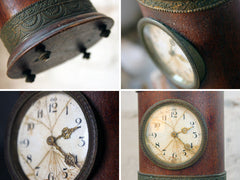 A c.1890 French Mahogany & Gilt Metal Cased Table Clock