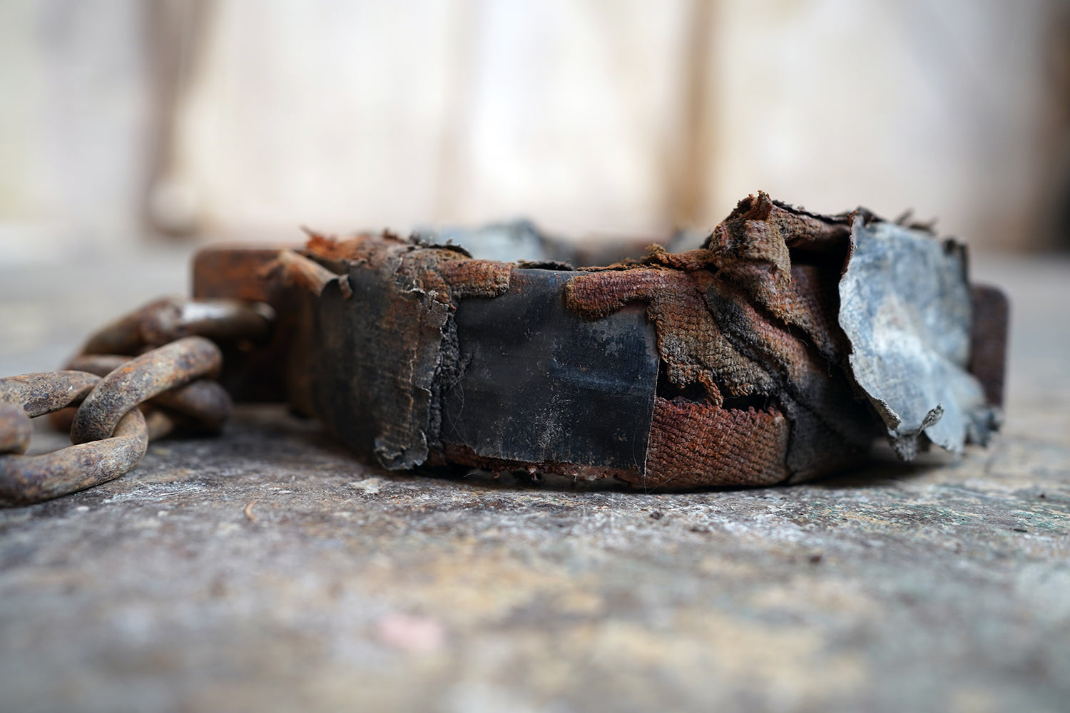 A c.1900 Convicts Iron Ball & Chain with Ankle Shackle