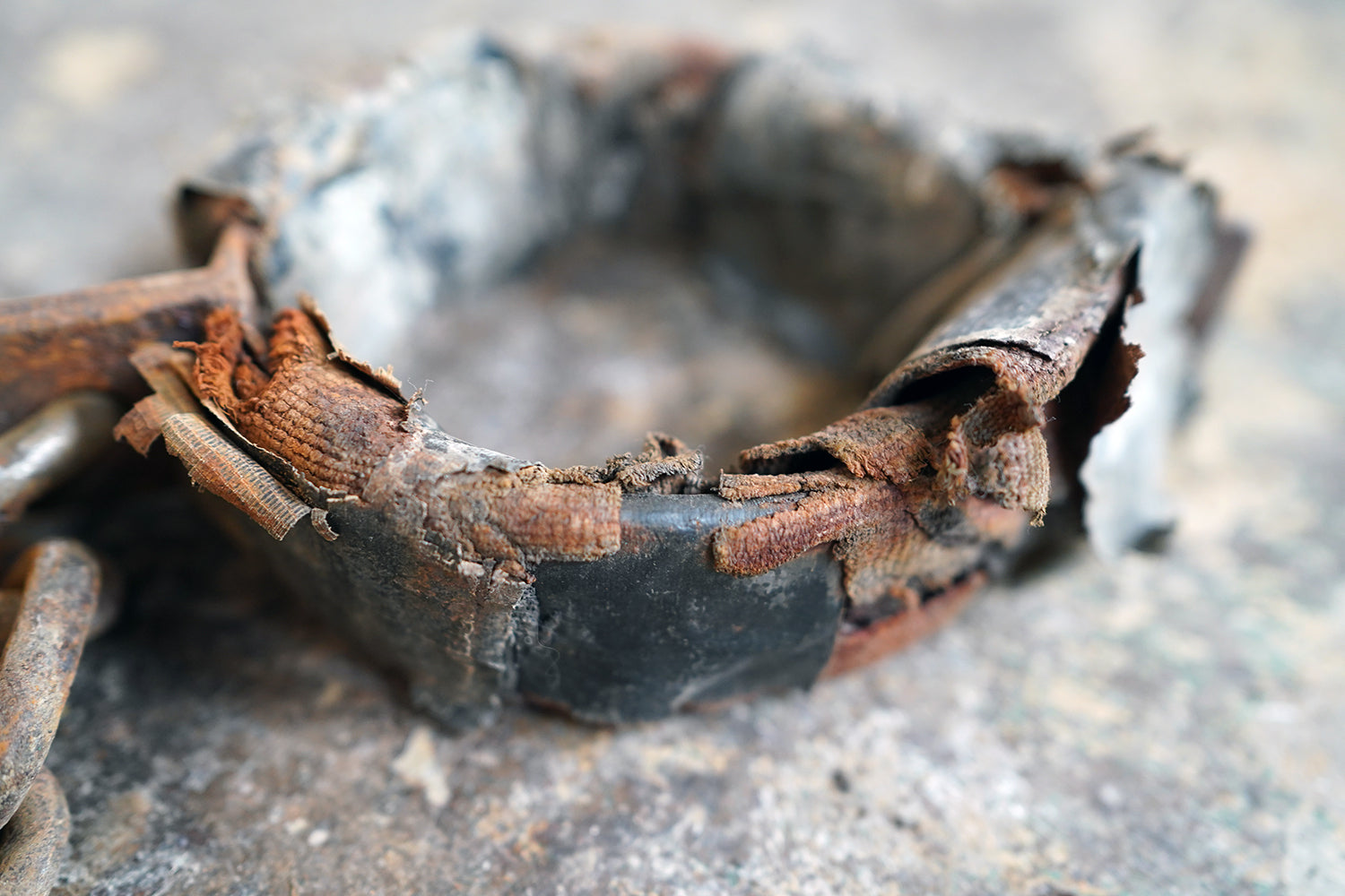 A c.1900 Convicts Iron Ball & Chain with Ankle Shackle