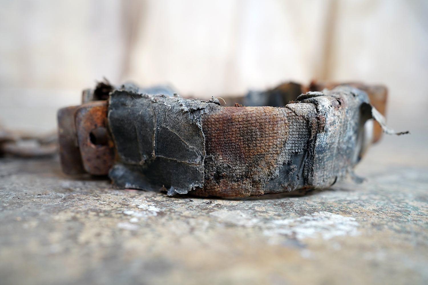 A c.1900 Convicts Iron Ball & Chain with Ankle Shackle