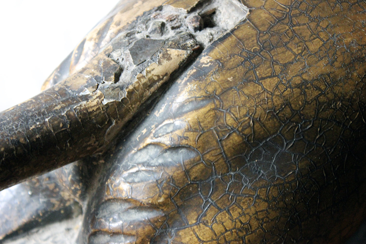 A c.1800 Carved Wood, Gesso & Parcel Gilt Heraldic Lion; The Cooper Penrose Estate, Ireland
