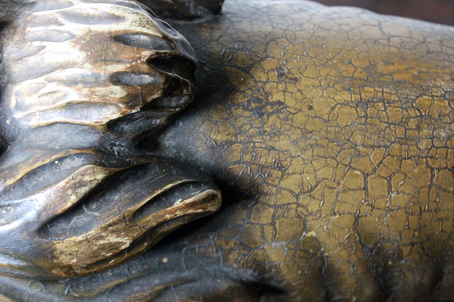 A c.1800 Carved Wood, Gesso & Parcel Gilt Heraldic Lion; The Cooper Penrose Estate, Ireland