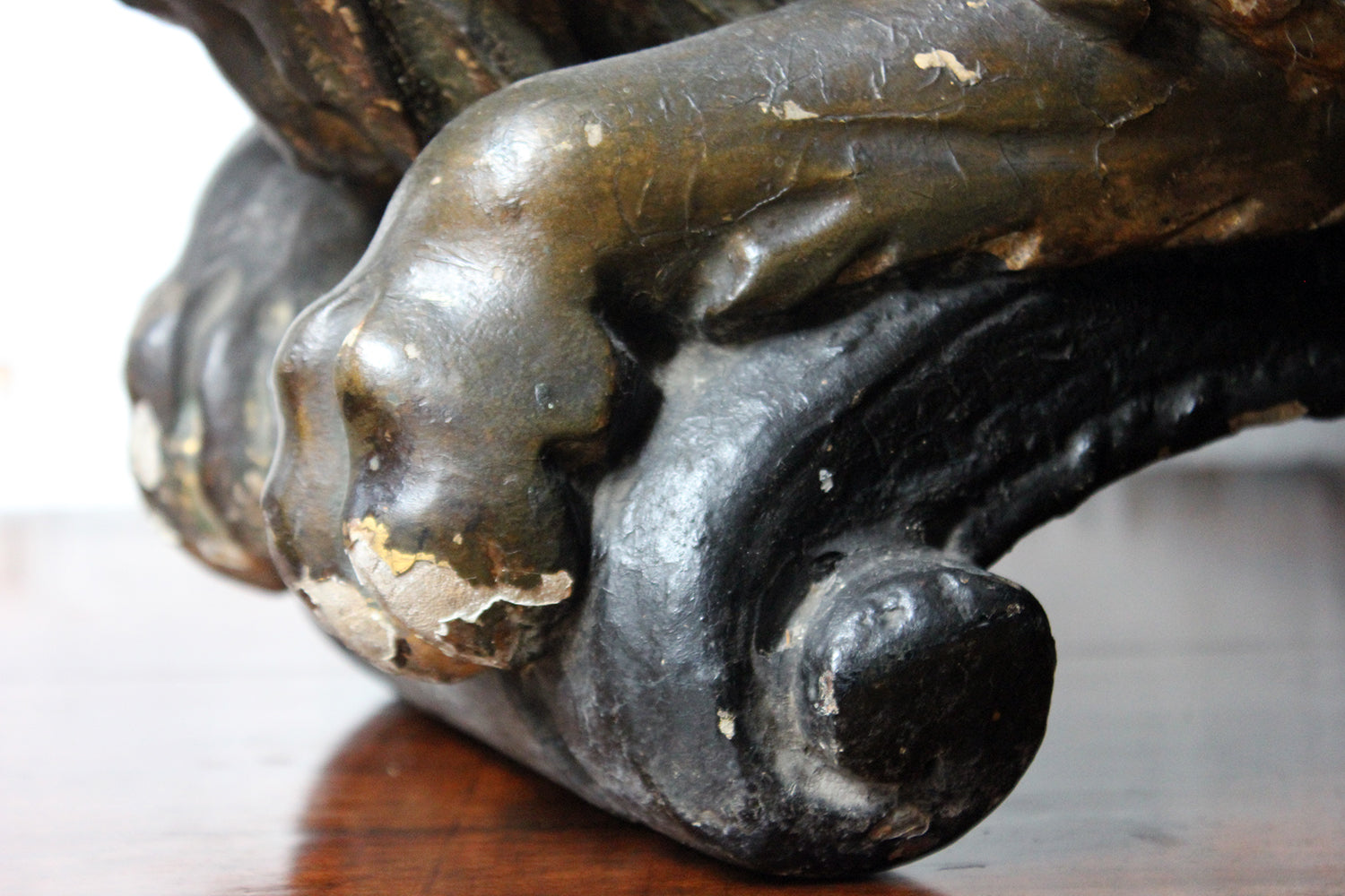 A c.1800 Carved Wood, Gesso & Parcel Gilt Heraldic Lion; The Cooper Penrose Estate, Ireland