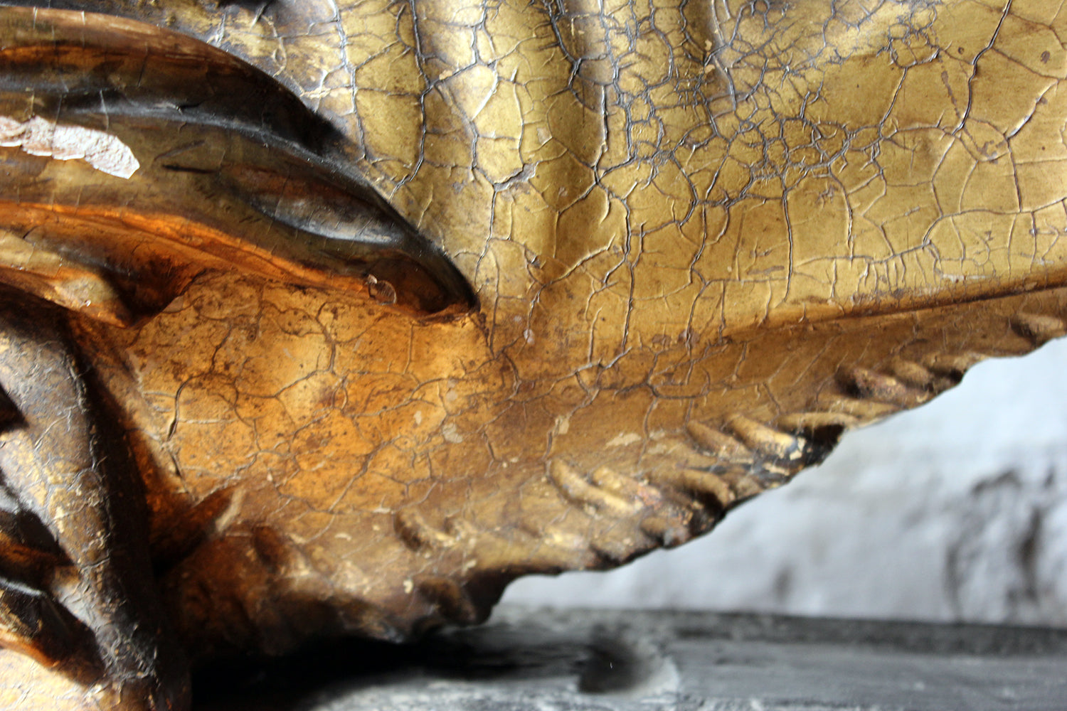 A c.1800 Carved Wood, Gesso & Parcel Gilt Heraldic Lion; The Cooper Penrose Estate, Ireland