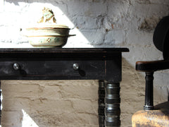 A Fine c.1870 Aesthetic Movement Ebonised Side Table Attributed to Daniel Cottier