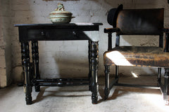 A Fine c.1870 Aesthetic Movement Ebonised Side Table Attributed to Daniel Cottier