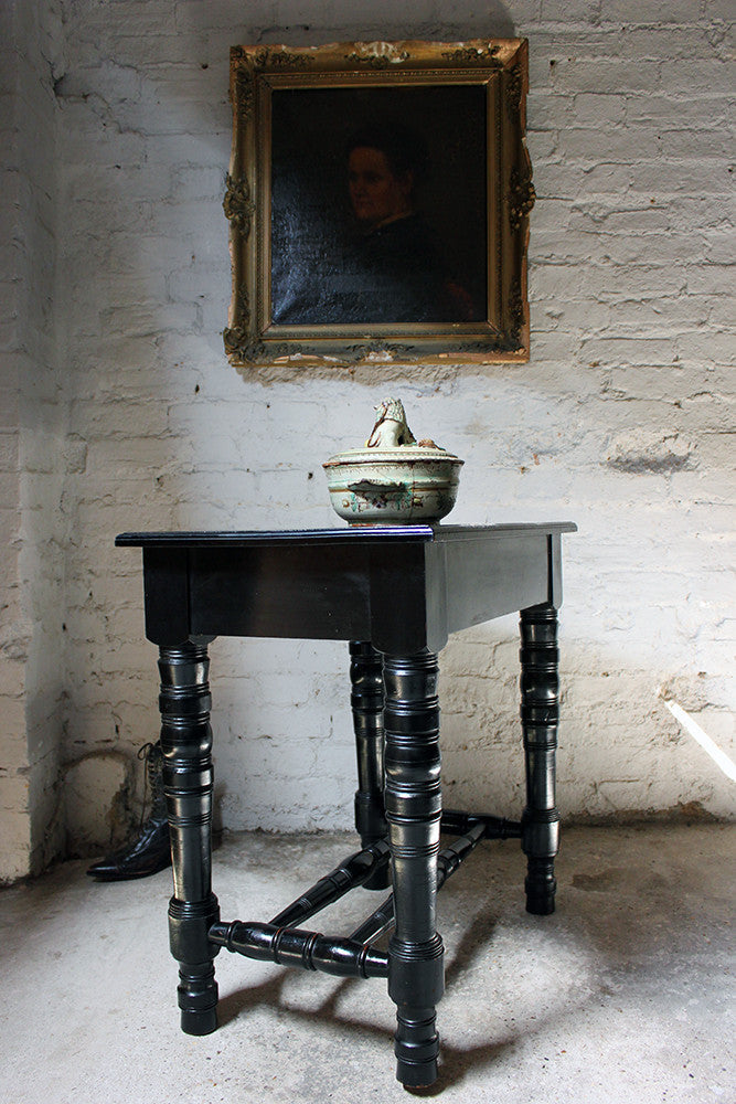 A Fine c.1870 Aesthetic Movement Ebonised Side Table Attributed to Daniel Cottier