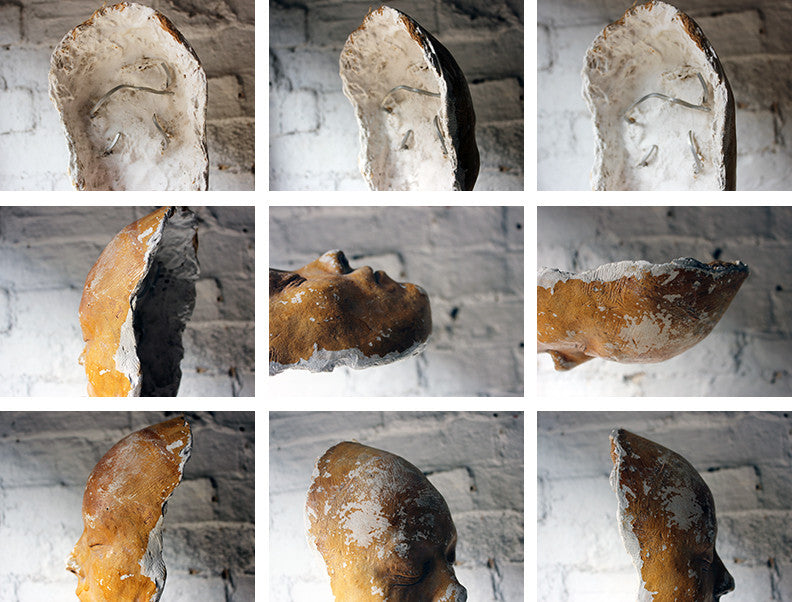 A Good 20thC Plaster Death Mask