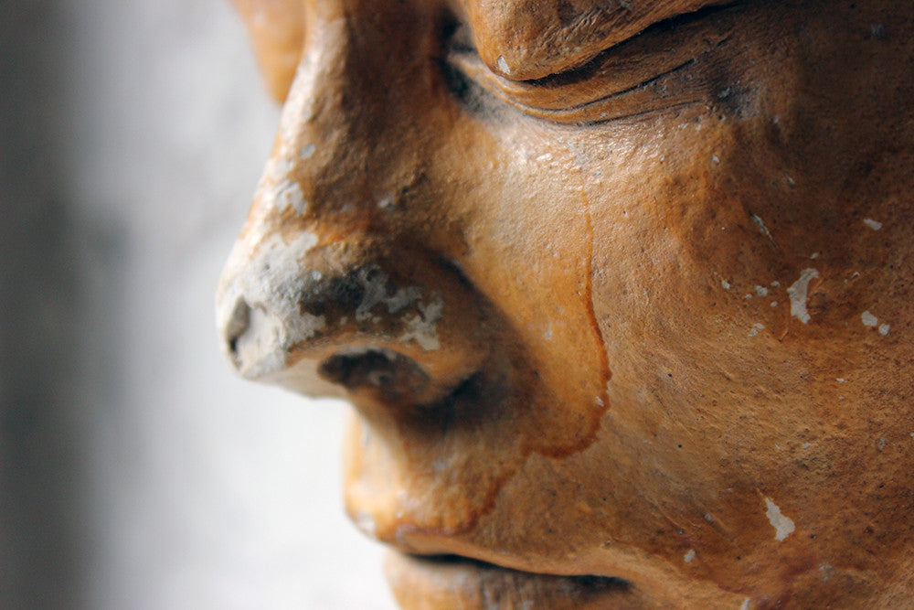 A Good 20thC Plaster Death Mask
