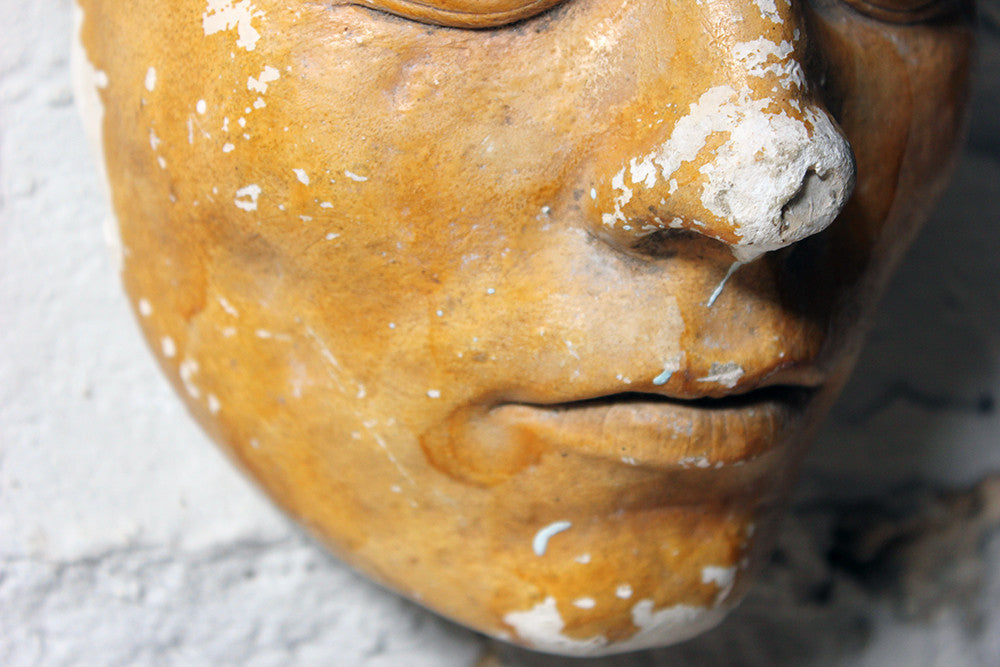 A Good 20thC Plaster Death Mask
