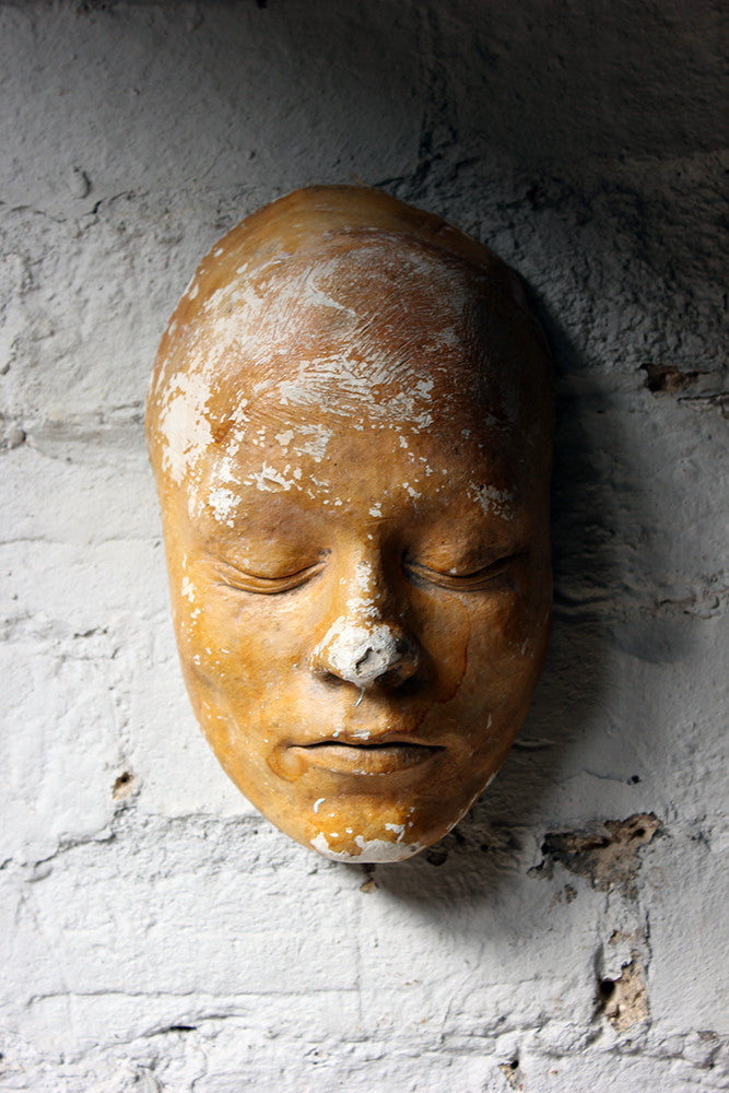 A Good 20thC Plaster Death Mask