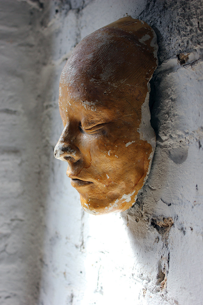 A Good 20thC Plaster Death Mask