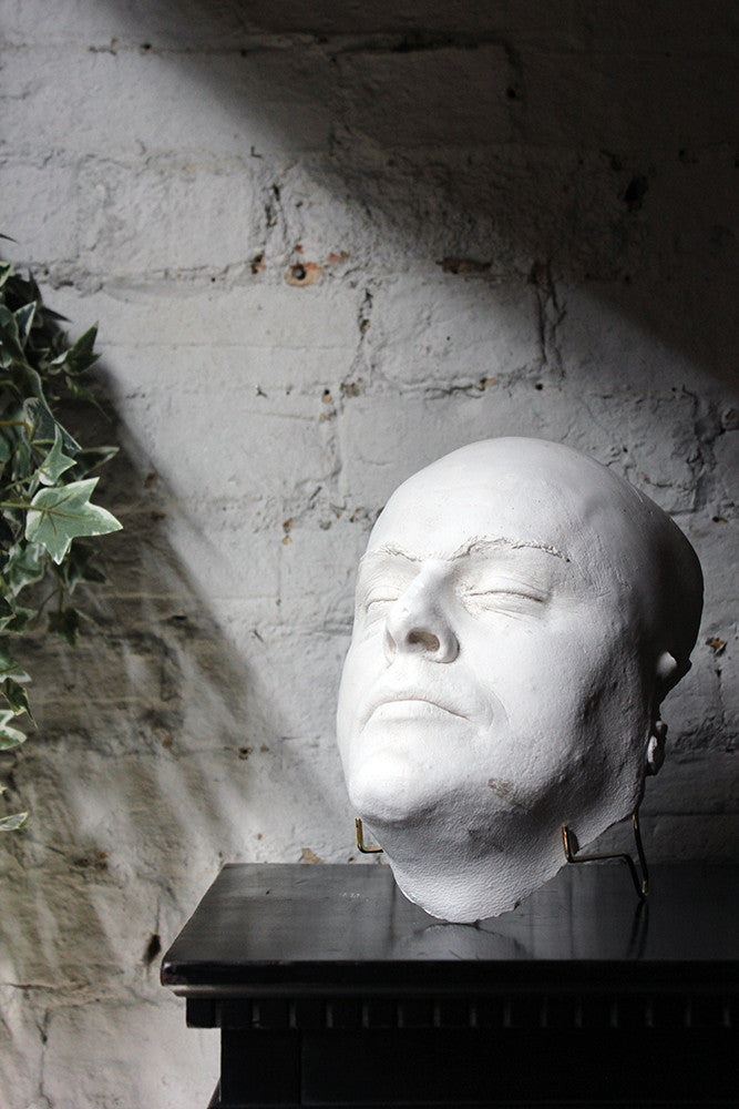 A Good 20thC Plaster Death Mask of a Burly Gentleman