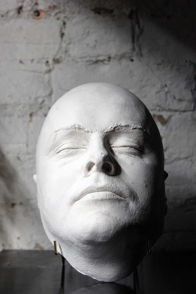 A Good 20thC Plaster Death Mask of a Burly Gentleman