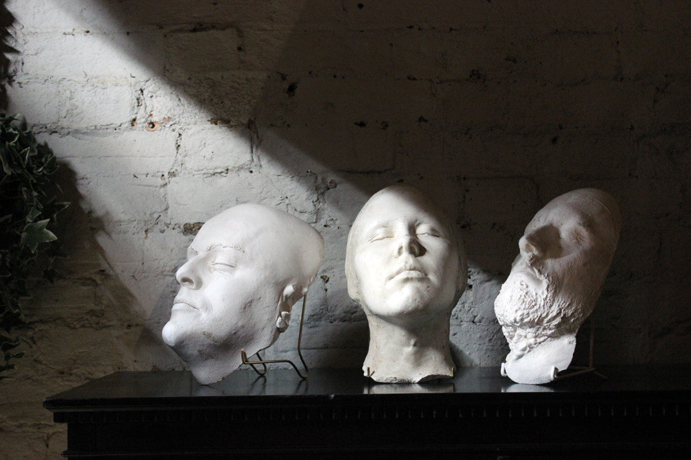 A Good 20thC Plaster Death Mask of a Burly Gentleman