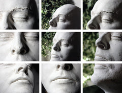 A Good 20thC Plaster Death Mask of a Burly Gentleman