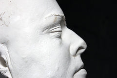 A Good 20thC Plaster Death Mask of a Burly Gentleman