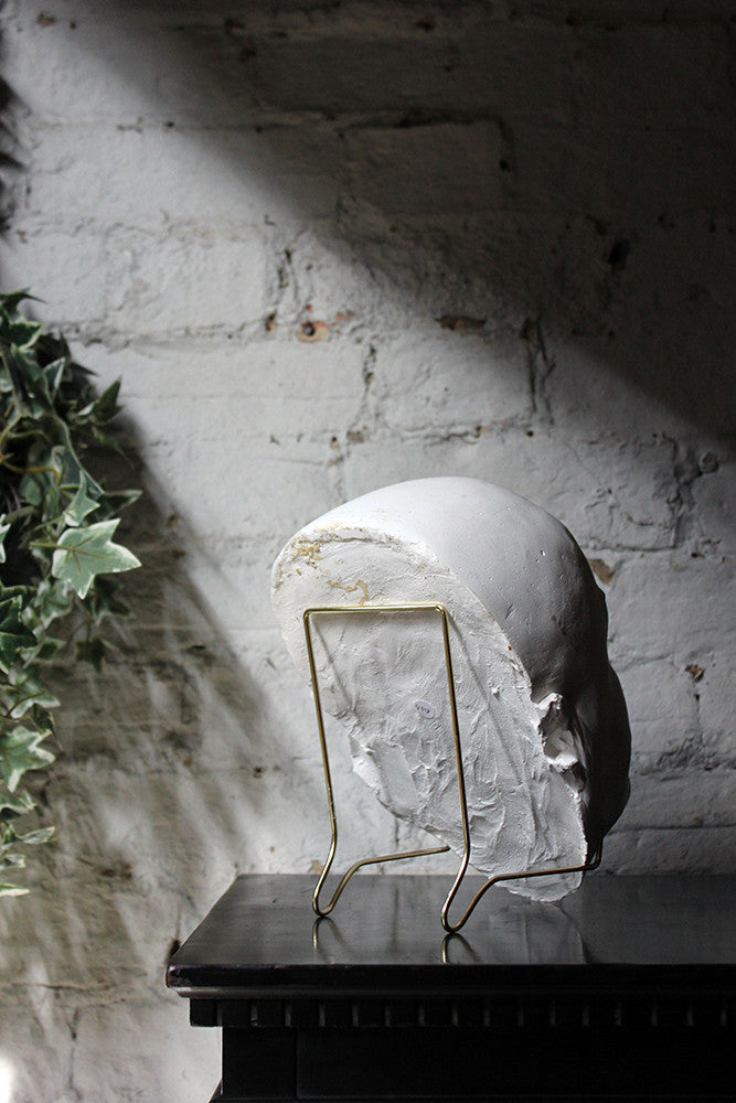A Good 20thC Plaster Death Mask of a Burly Gentleman