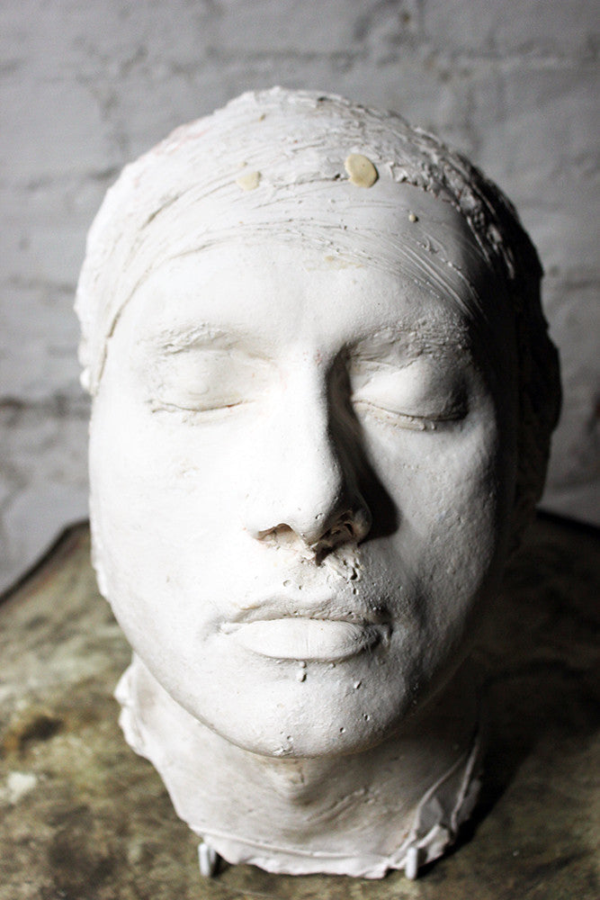 A Good Mid-20thC Plaster Death Mask of a Young Gentleman