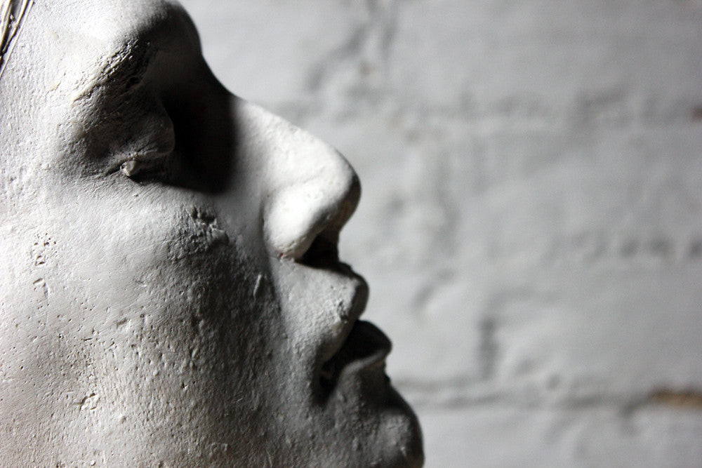 A Good Mid-20thC Plaster Death Mask of a Young Gentleman