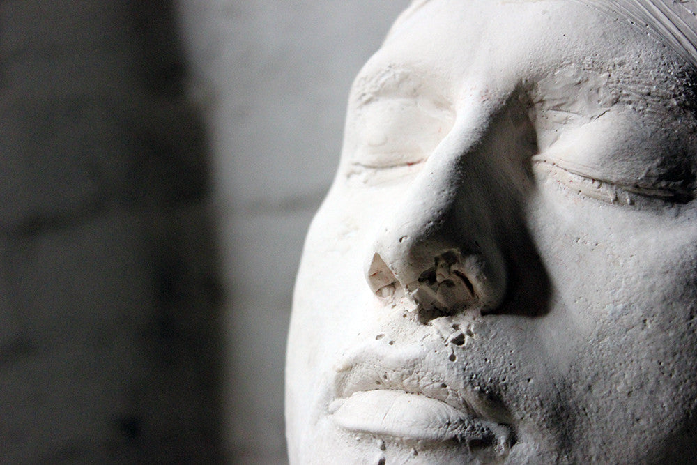 A Good Mid-20thC Plaster Death Mask of a Young Gentleman