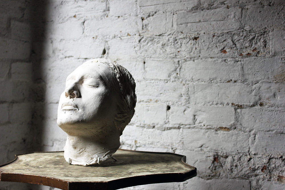 A Good Mid-20thC Plaster Death Mask of a Young Gentleman