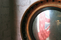 A Decorative Regency Period Giltwood & Gesso Convex Wall Mirror c.1820