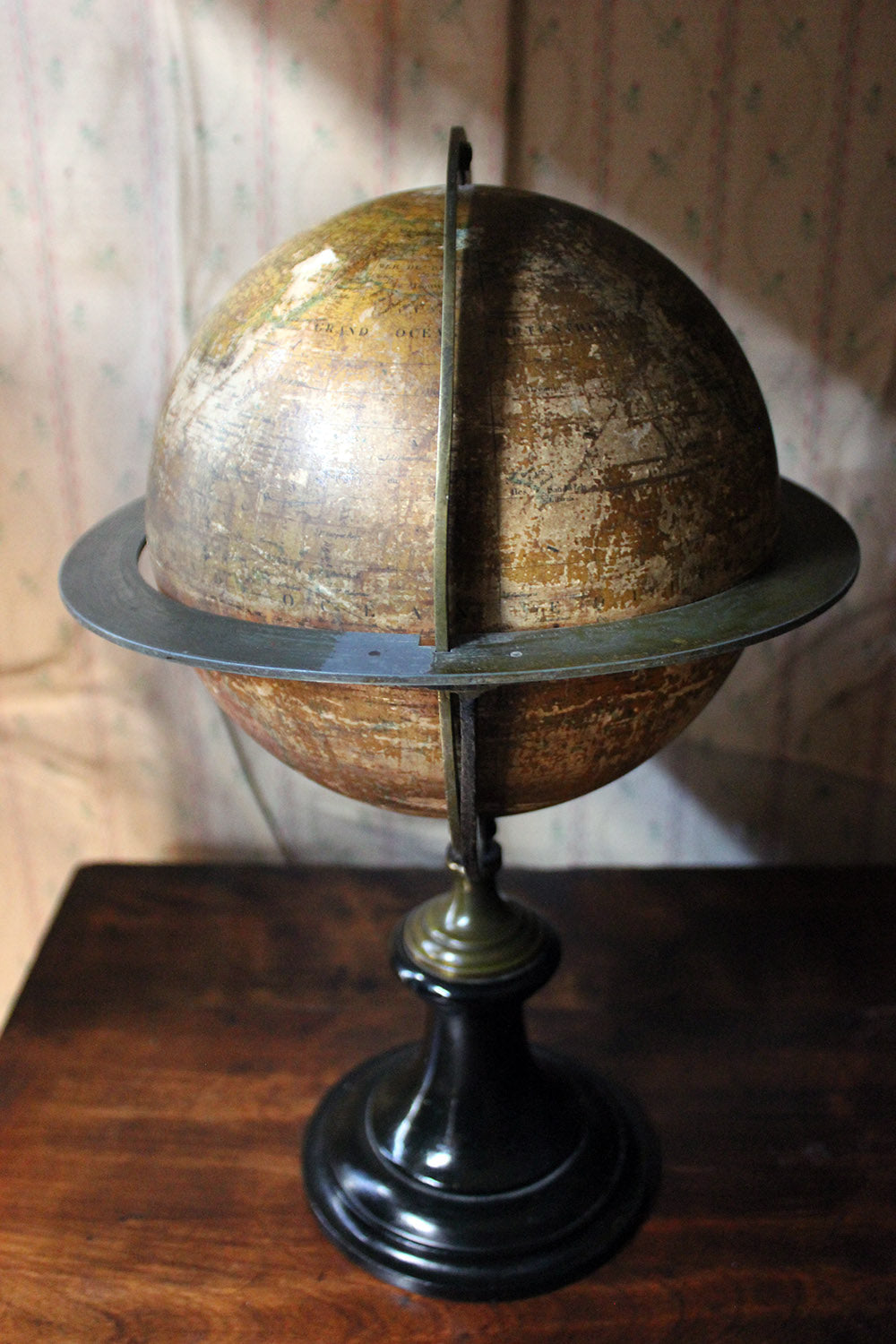 A 19thC French Table Globe Prepared by Maison Dèlamarche Paris 1870