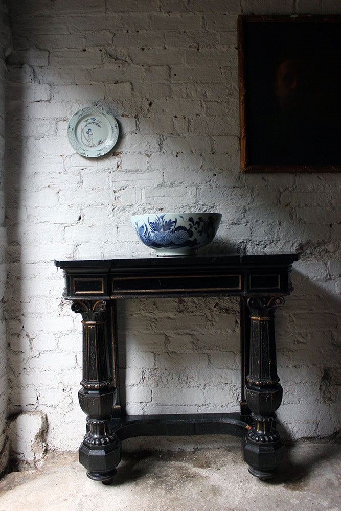 A Beautiful Large Rivet Repaired Lambeth Blue & White Delft Punch Bowl c.1760