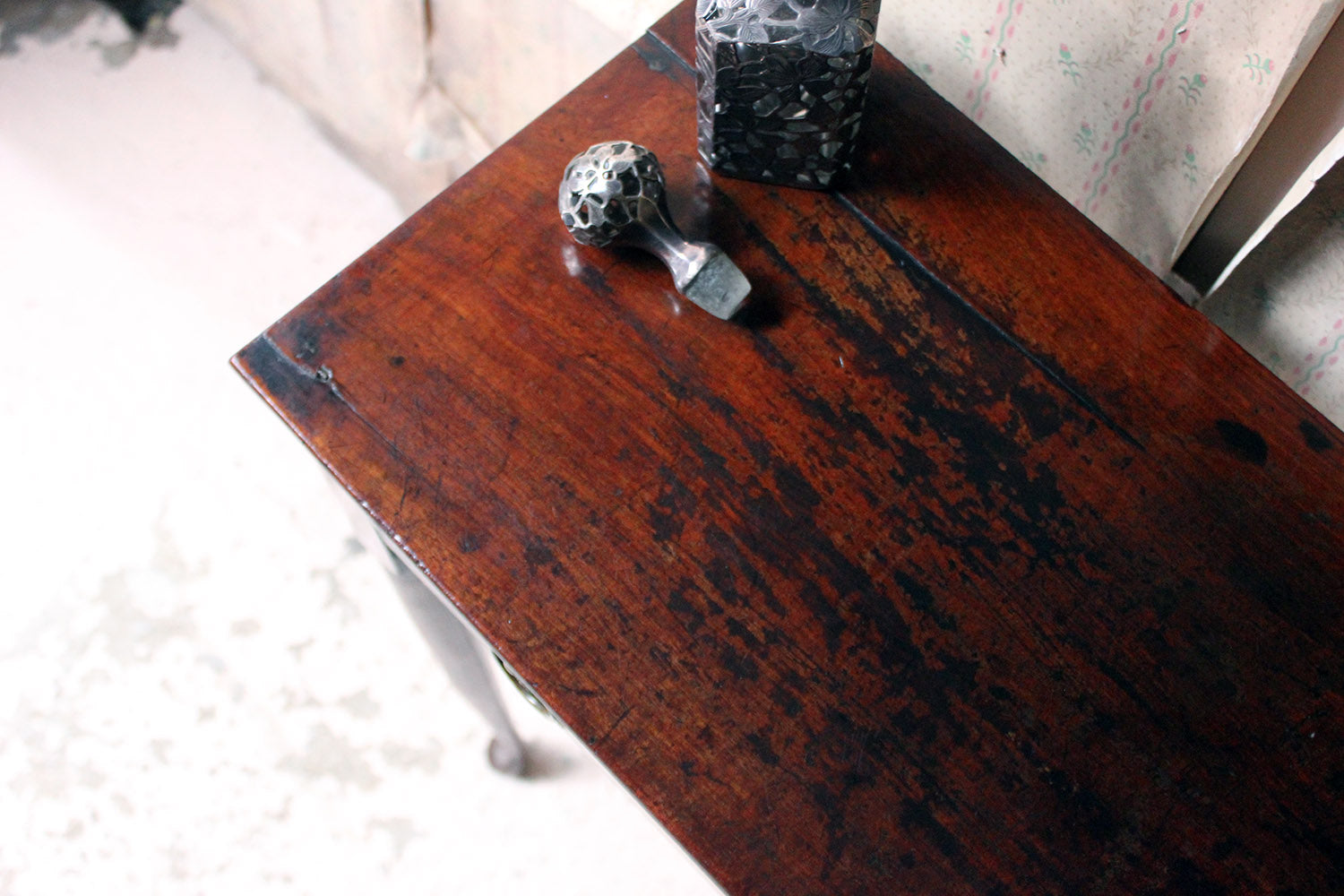 A Diminutive George II Provincial Mahogany Side Table c.1750
