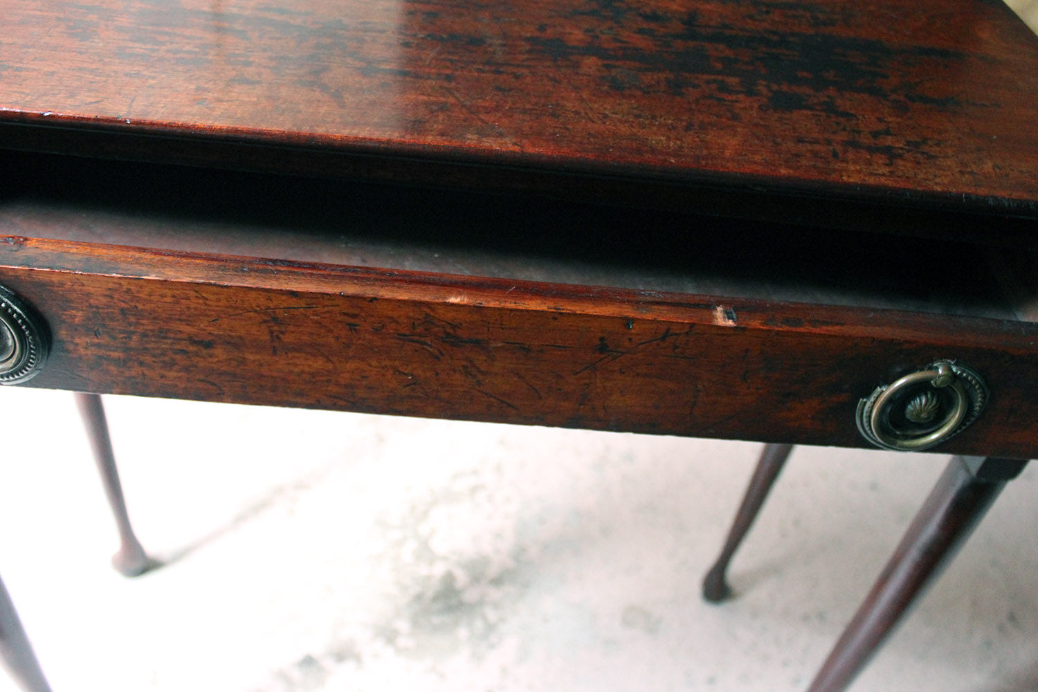 A Diminutive George II Provincial Mahogany Side Table c.1750