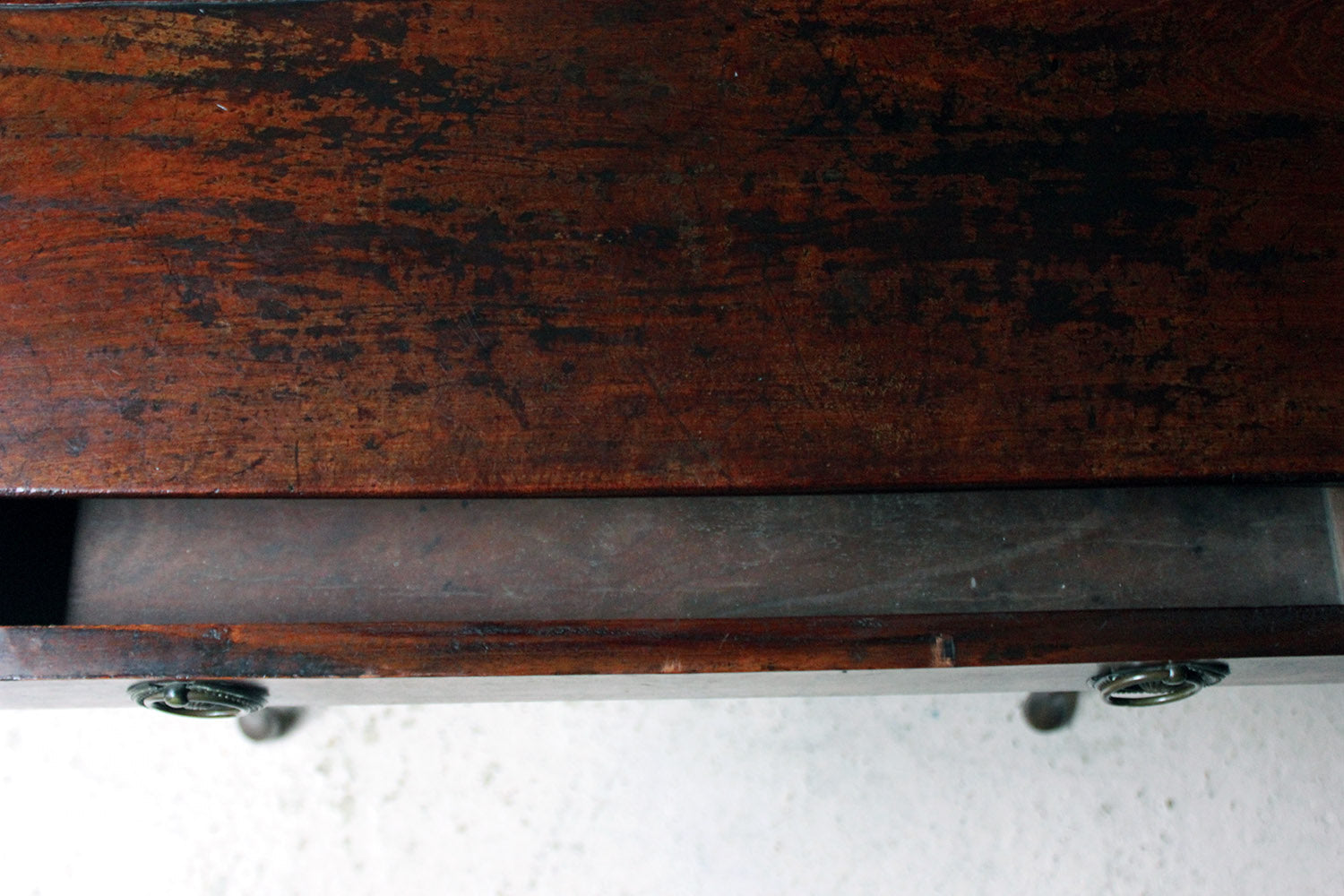 A Diminutive George II Provincial Mahogany Side Table c.1750